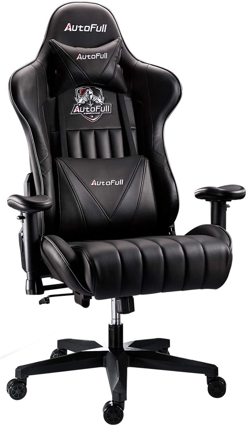 Autofull Gaming Chair Ergonomic Office Chair High Back Swivel Chair Racing Pu Leather Computer Chair With Arms