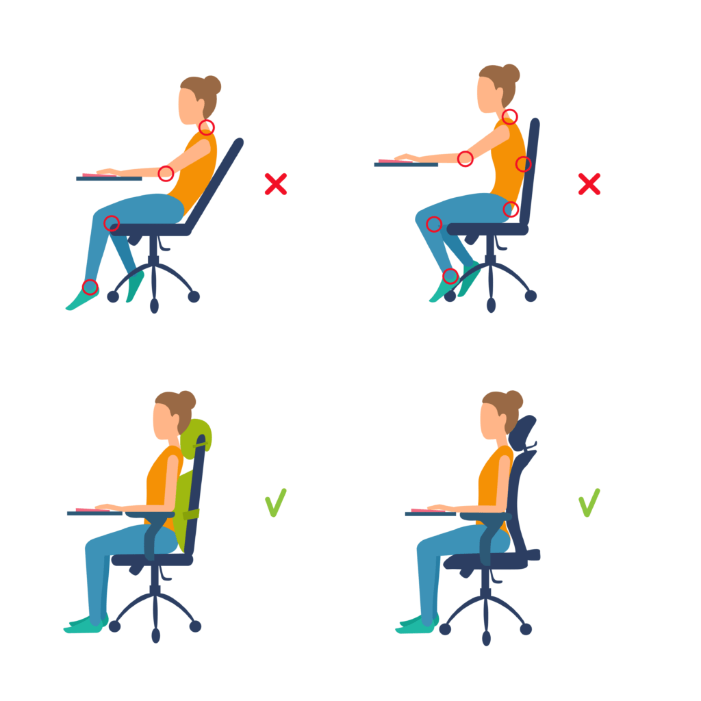 how to sit down on a chair safely