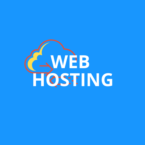 abstract Logo showing cloud and web hosting text