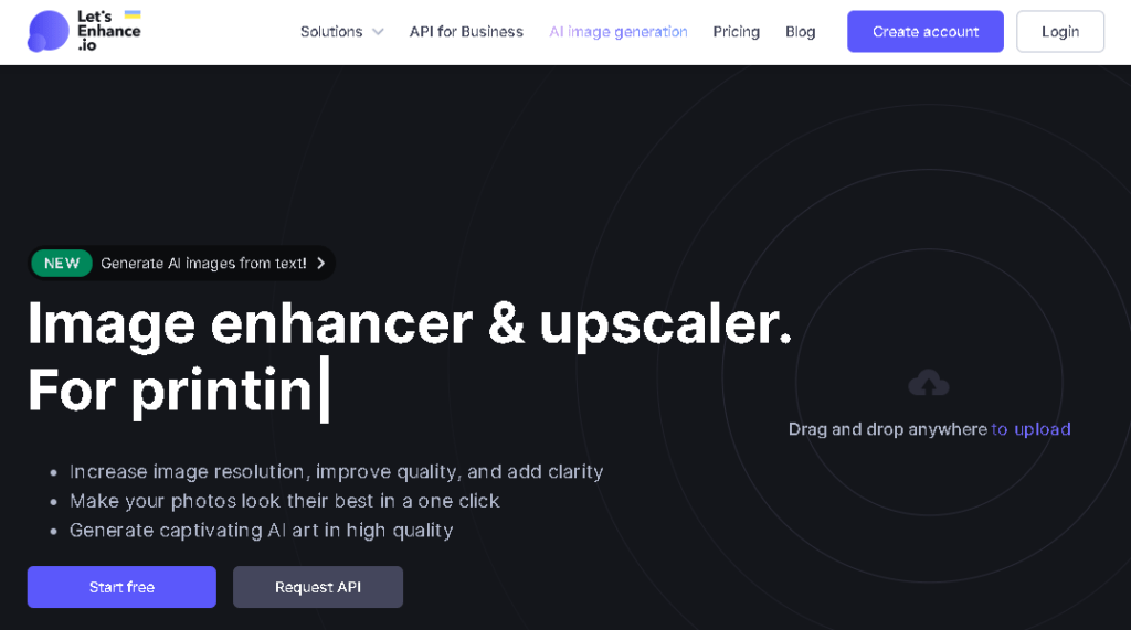 Let’s Enhance website screenshot
