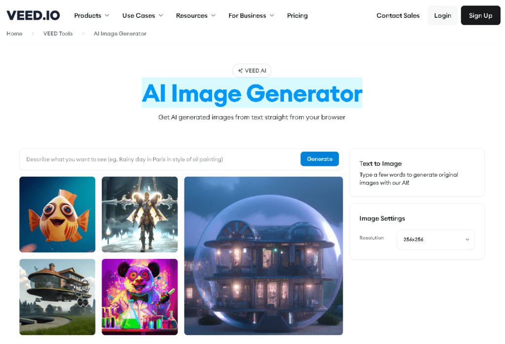 VEED AI Image Generator