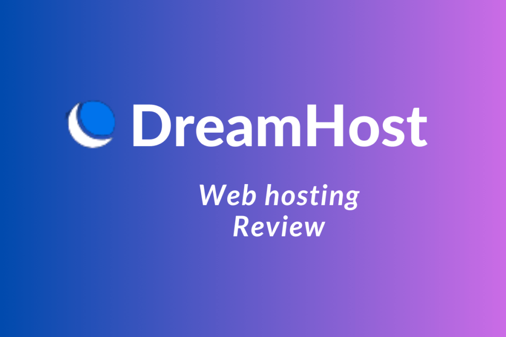 Abstract image of DreamHost web hosting review.