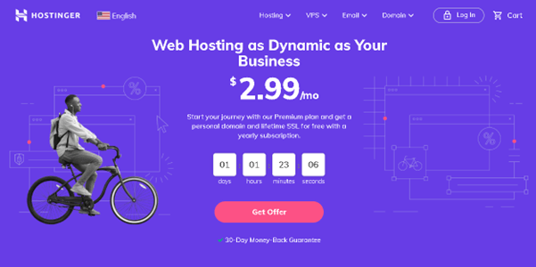 Hostinger website hosting service